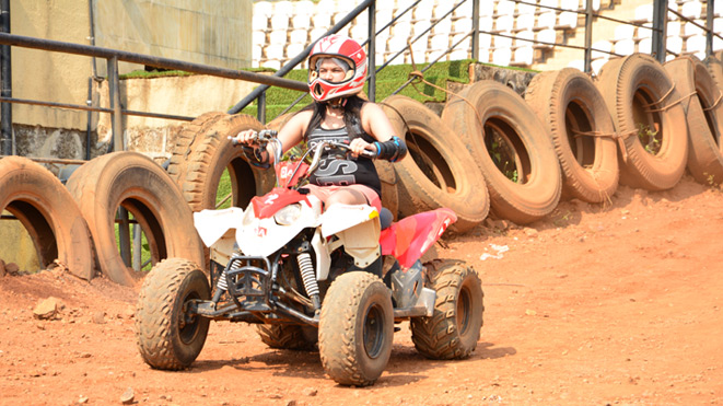 Ride 90cc ATV and experience off-road fun at Della