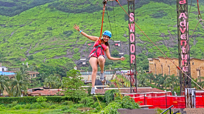 Enjoy India's Longest Flying Fox at Della Adventure Park