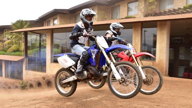 Ride 250cc dirt bike at Della Adventure Park, Lonavla