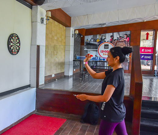 Play Dart Board at Della Adventure Park