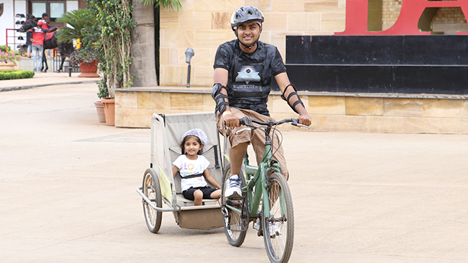 cycle with baby wagon