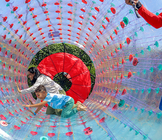 Enjoy Roller Zorbing at Della Adventure Park