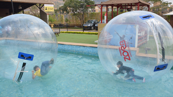 Must Try Water Zorb at Della Adventure Park