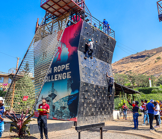 Experience Artificial Rock Climbing at Della Adventure Park