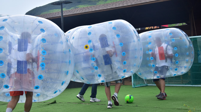 Enjoy Bubble Soccer at Della in Lonavla