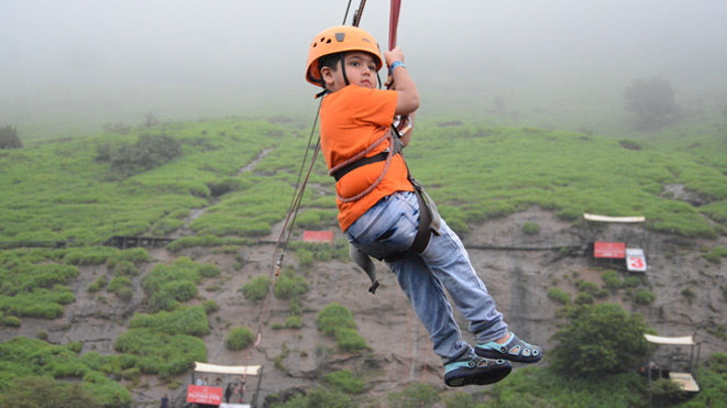 Enjoy Longest Flying Fox (1250 ft) at Della Adventure 