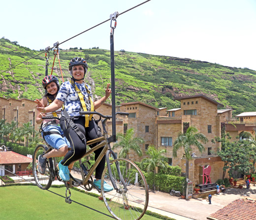 Enjoy Sky Cycling at Della Adventure Park