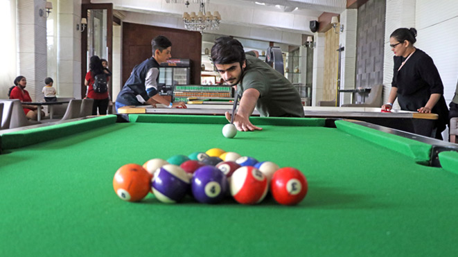 Play Pool Table at Della Adventure Park, Lonavala