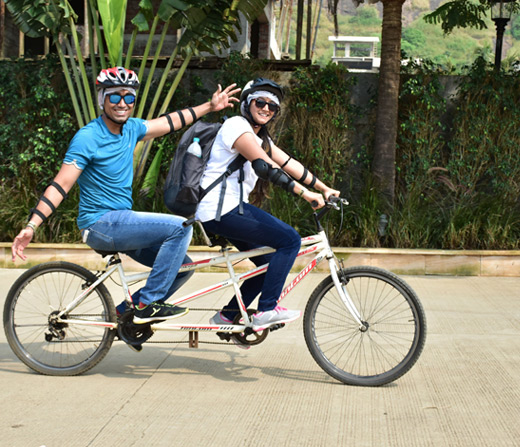 Enjoy Double Seater Tandem Cycling at Della Adventure