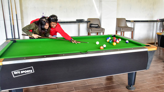 Enjoy Pool Table with your friends at Della Adventure Park