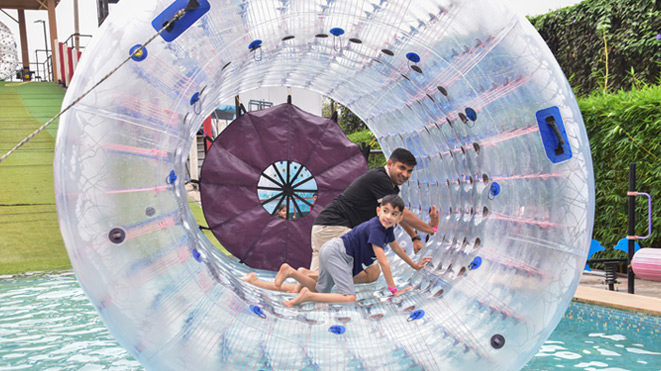 Must Try Amazing Roller Zorb at Della