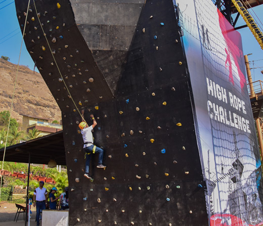 Experience Artificial Rock Climbing at Della Adventure Park