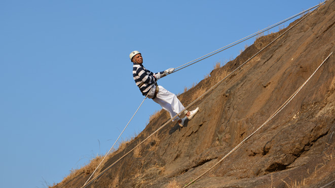 Experience Rappelling Adventure Sport at Della, Lonavla