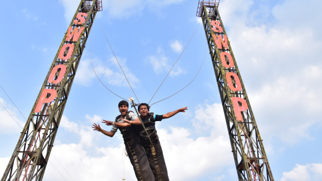 Experience Swoop Swing at Della Adventure Park