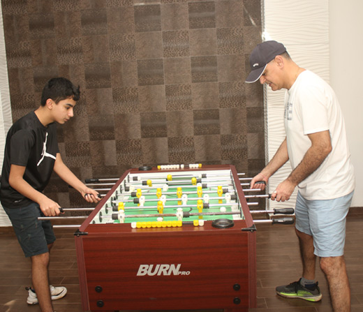 Play Foos Ball at Della Adventure