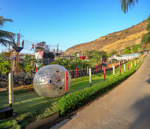 Play Land Zorbing at Della Adventure