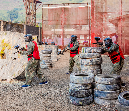 Play PaintBall at Della Adventure Park