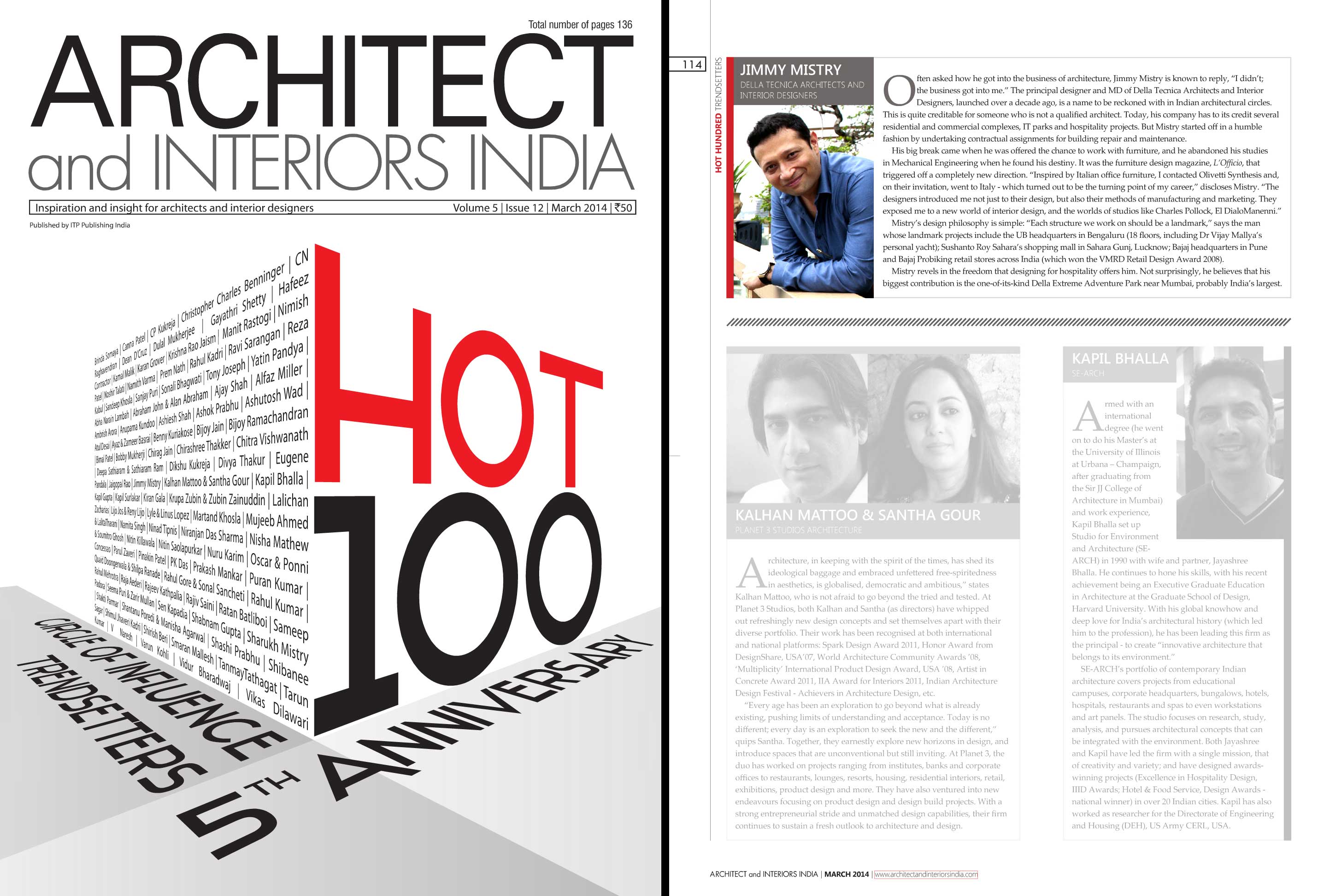 Della News on Architect and Interiors India Magazine