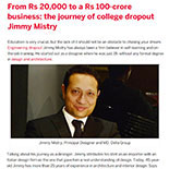 Jimmy Mistry's entrepreneurial journey on Your Story