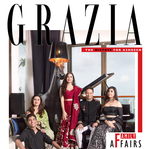 Jimmy Mistry's family on Grazia Magazine